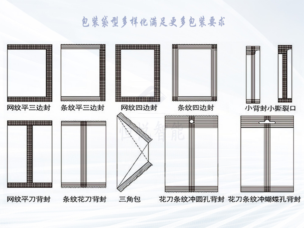 立式包裝機(jī)包裝袋型